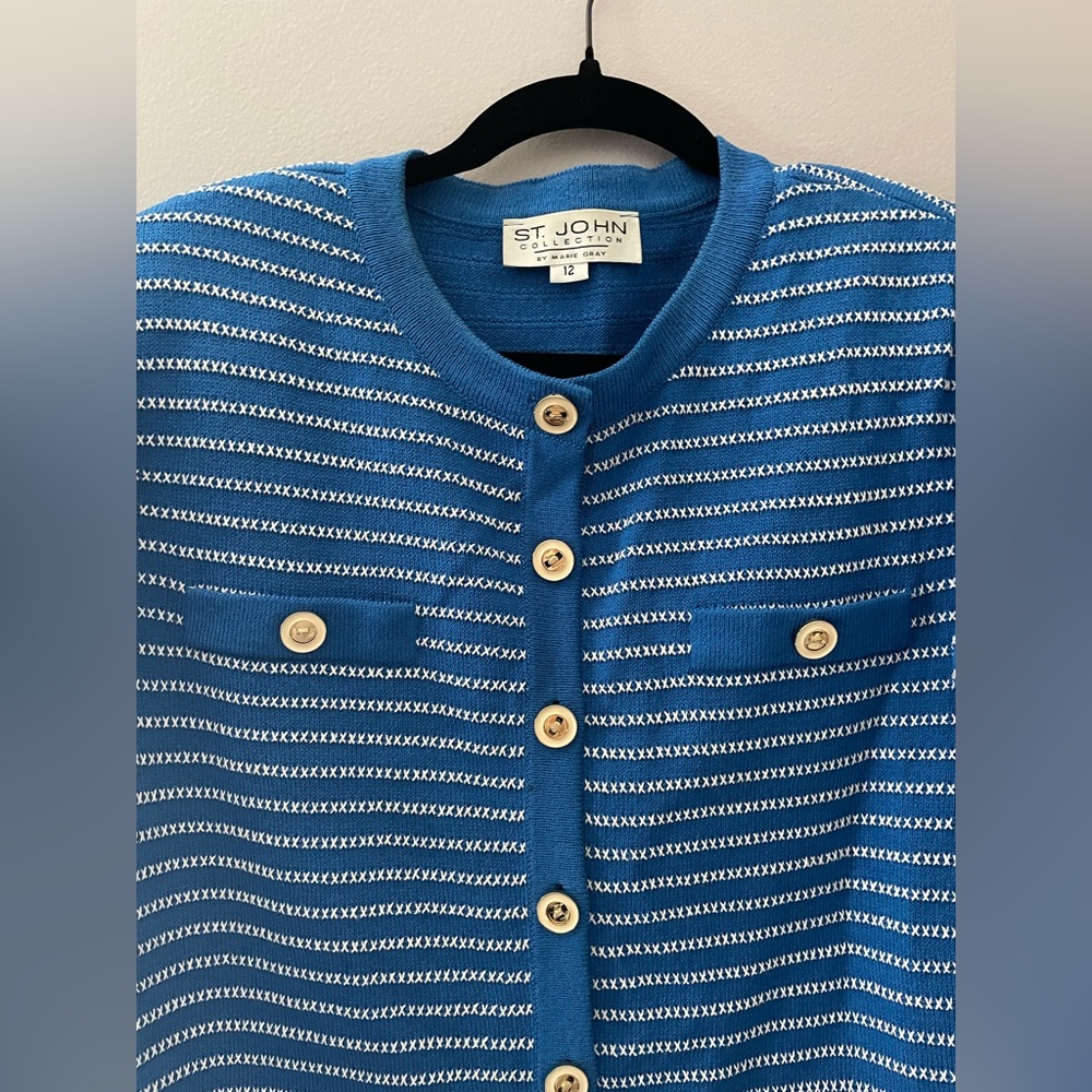 St. John Collection by Marie Gray Striped Jacket - Picture 2 of 6